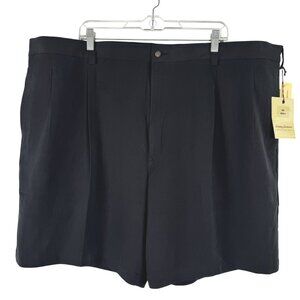 Tommy Bahama Sandpoint Silk Shorts Mens Size 48 Black Solid NWT SS-2253